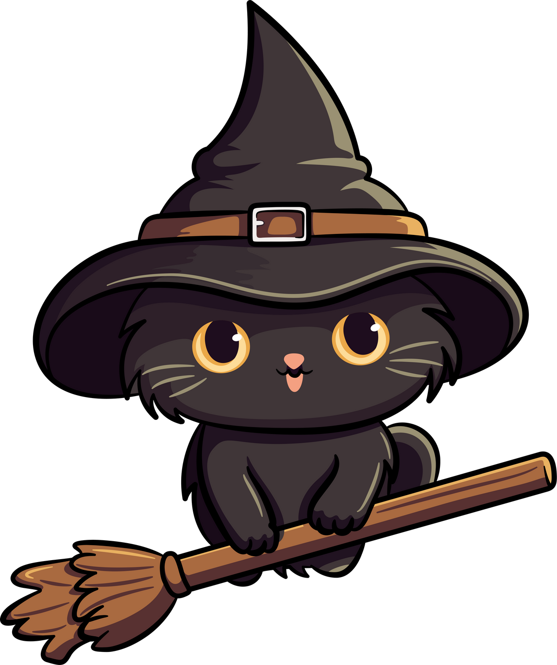 Halloween Cute Wizard Cat